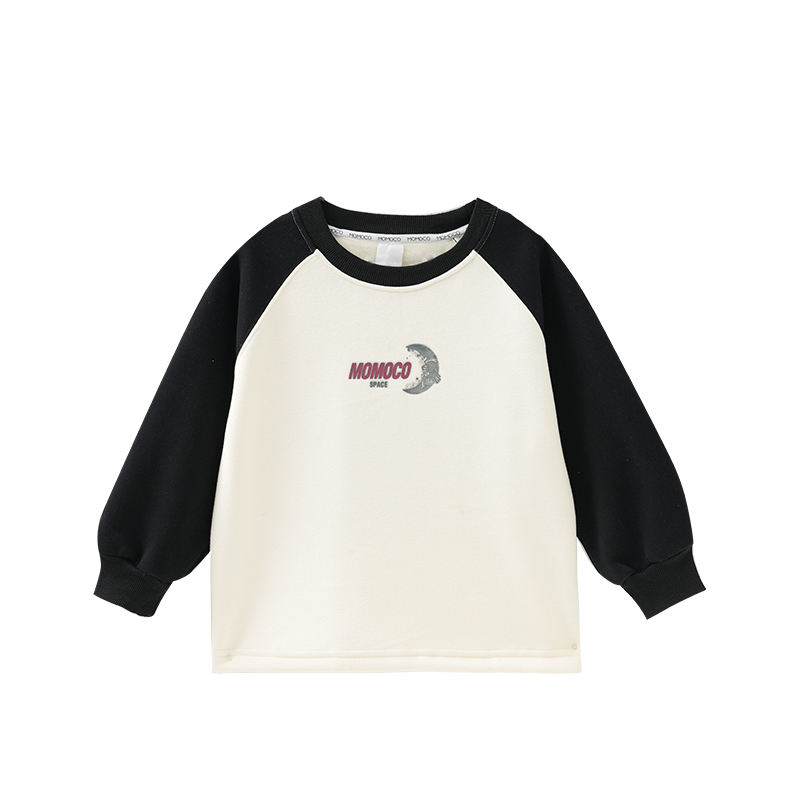 MOMOCO/玛米玛卡男童加绒卫衣2025冬季新款中大童保暖77430232027