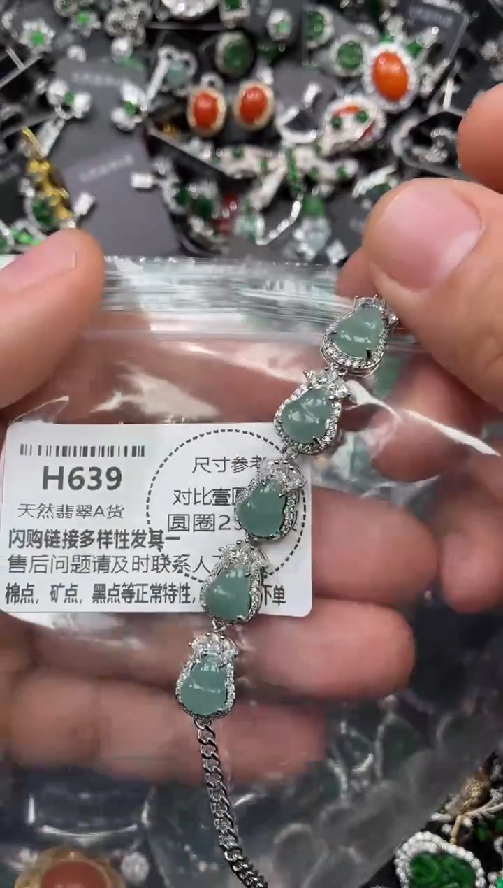 颈饰未镶嵌翡翠H639手链