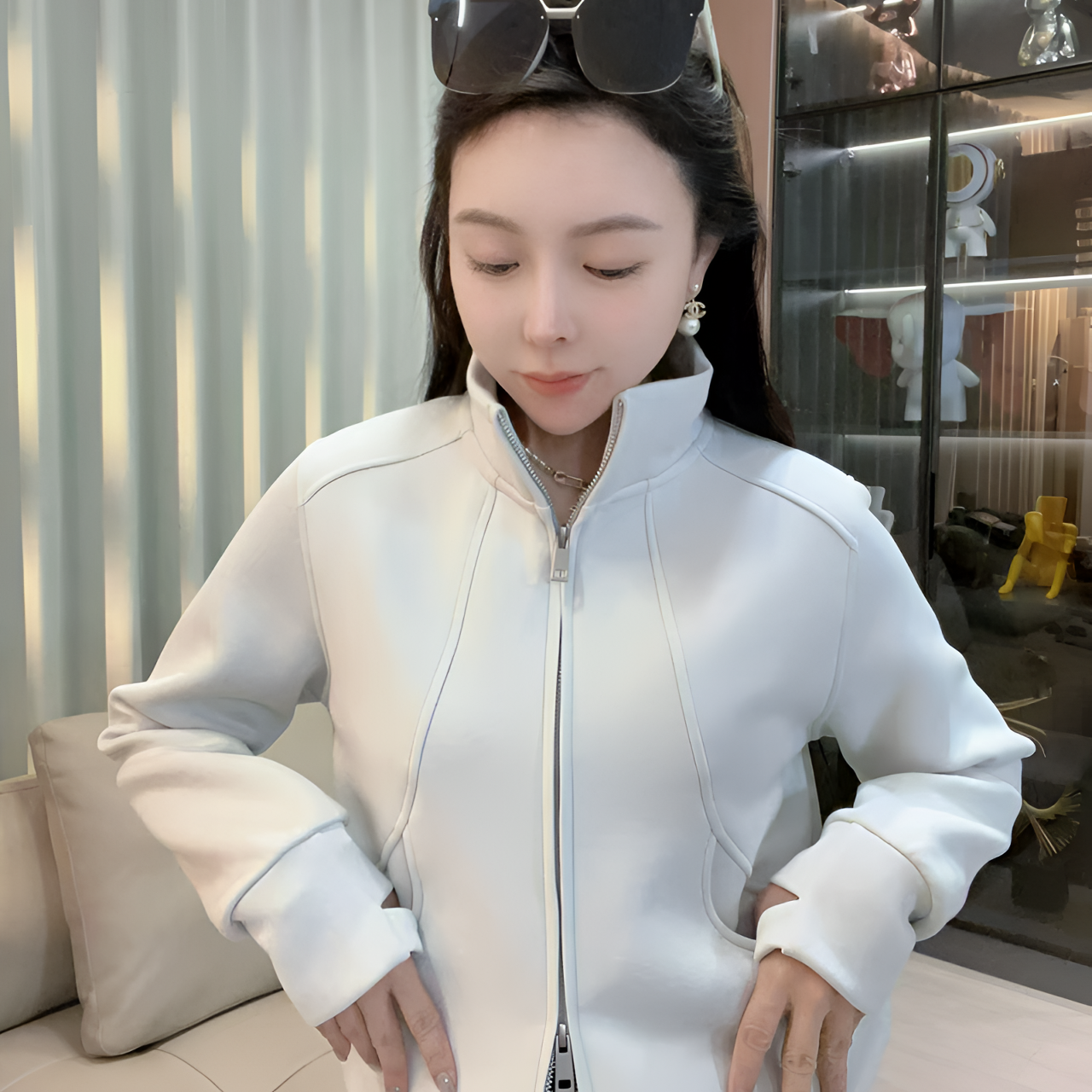 大文子 ·YW ·【素色心情】2025上新休闲风开衫卫衣显瘦百搭有气质