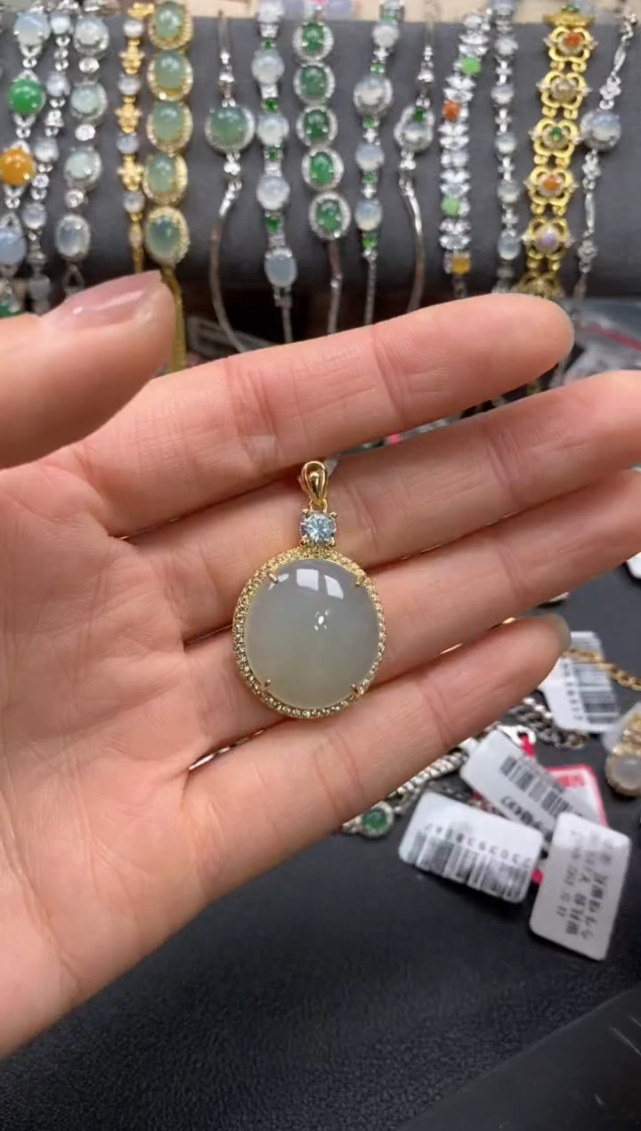 【闪购商品】翡翠戒指银S925镶嵌11111--1