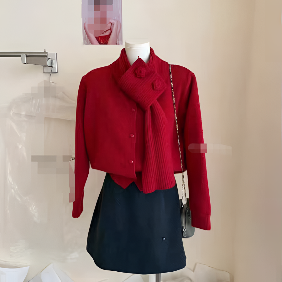 【1075 毛衣】毛针织衫纯色网红百搭开衫毛衣