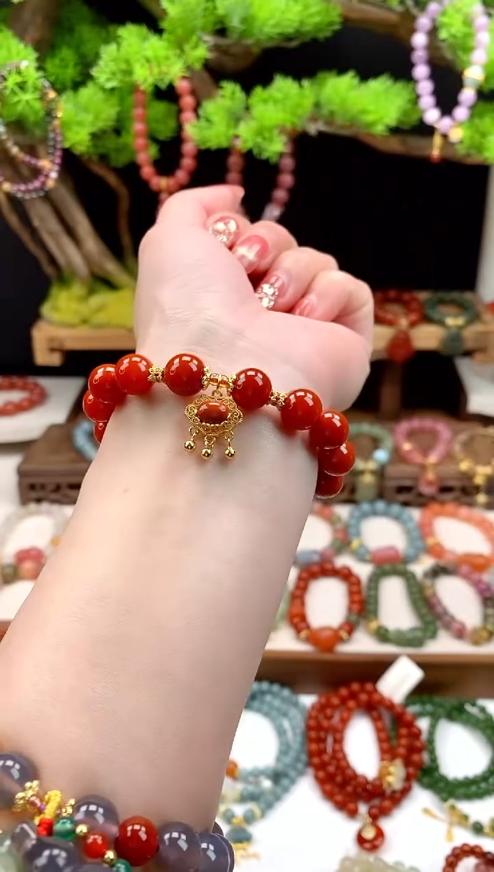 【闪购商品】玛瑙手饰未镶嵌如意锁