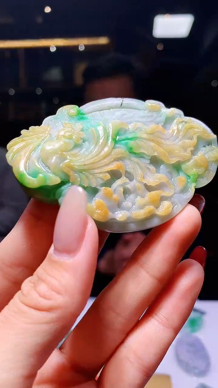 【闪购商品】定制翡翠未镶嵌1004hm-毛货挂件29