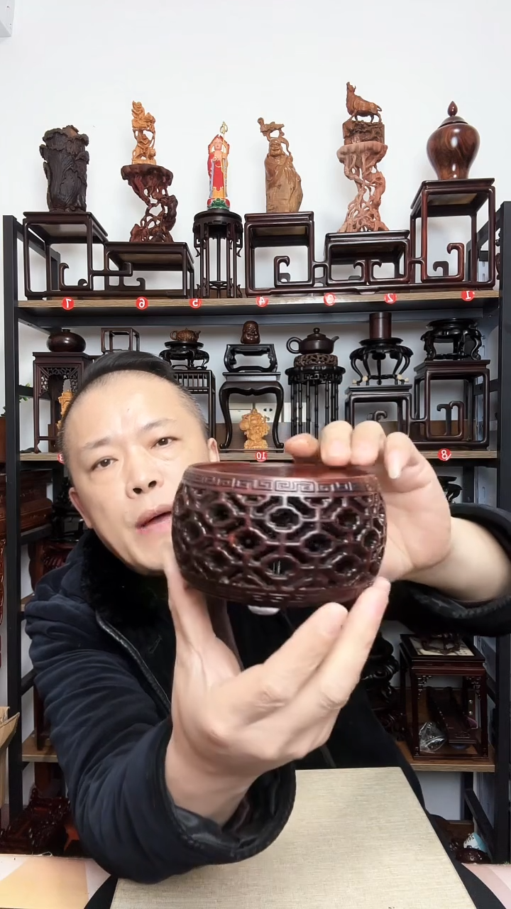 紫砂底座木9.5内径