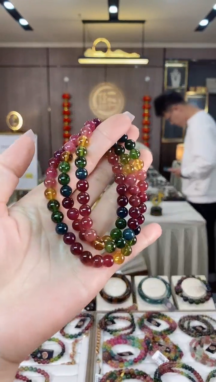 【闪购商品】碧玺三圈手串未镶嵌（多样性发一条）hon