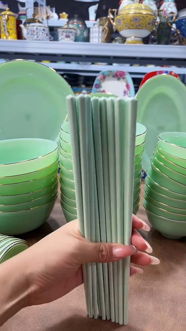 玉瓷筷子十双景德镇餐具