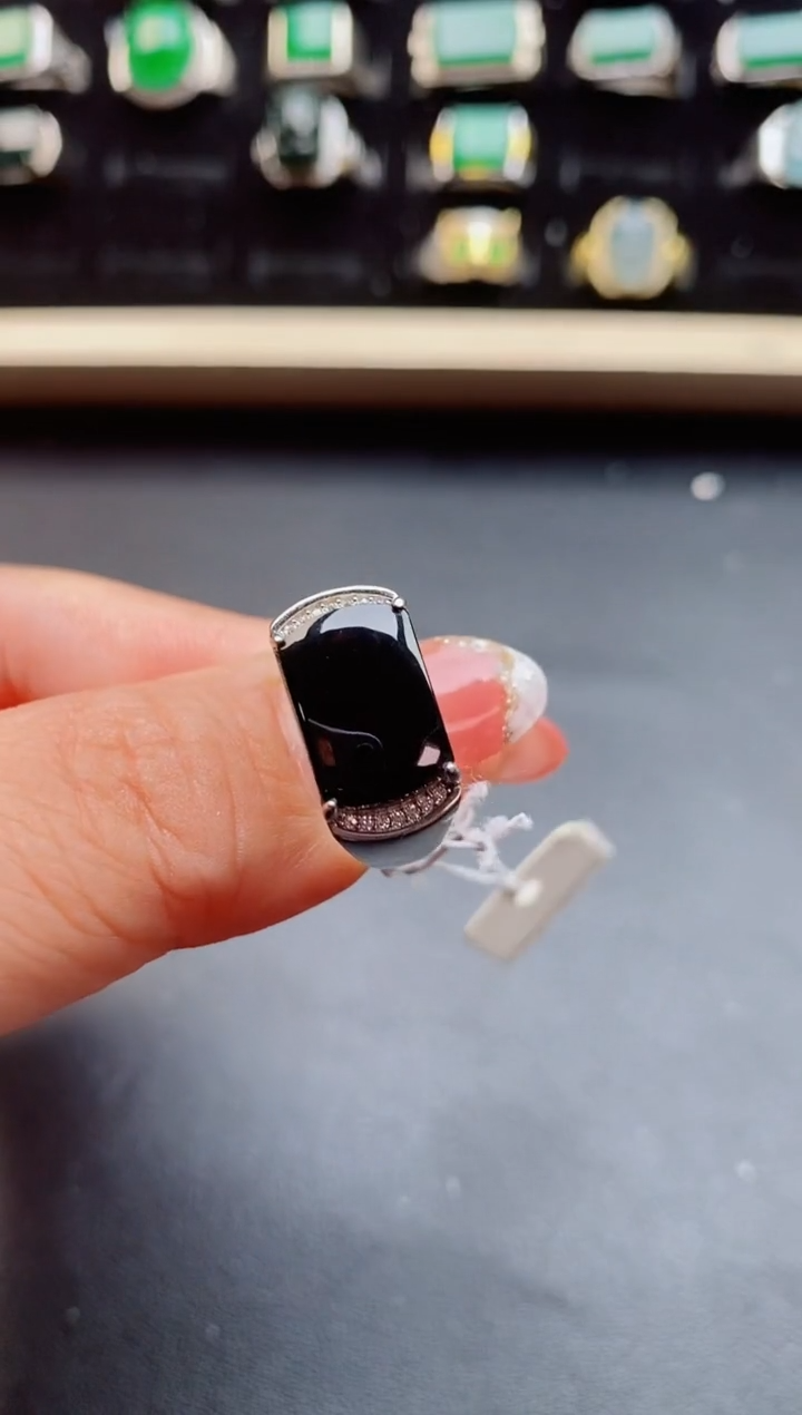 【闪购商品】翡翠戒指银S925镶嵌50850