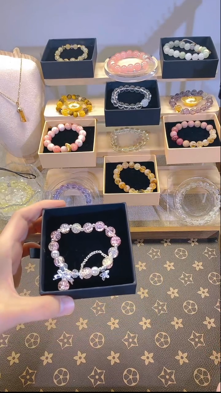 水晶手链未镶嵌水晶手串