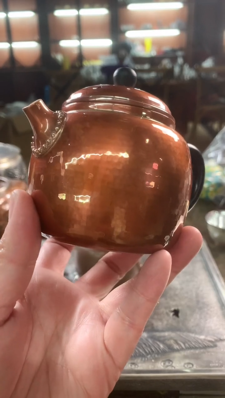 【闪购商品】精工大师泡茶壶紫铜