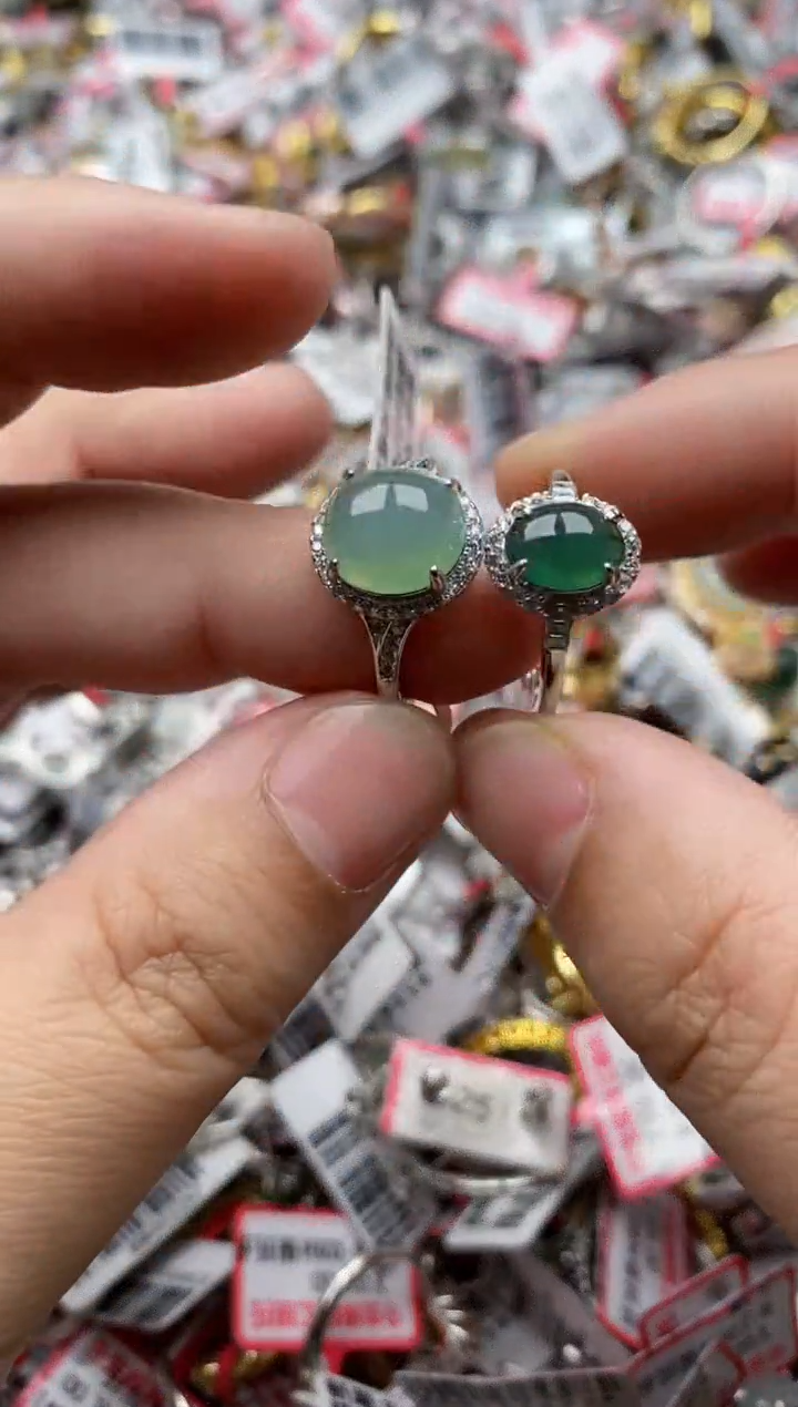 【闪购商品】翡翠戒指银S925镶嵌33333---4