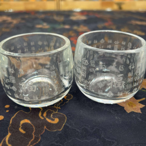 玻璃【百福】-两只装单杯