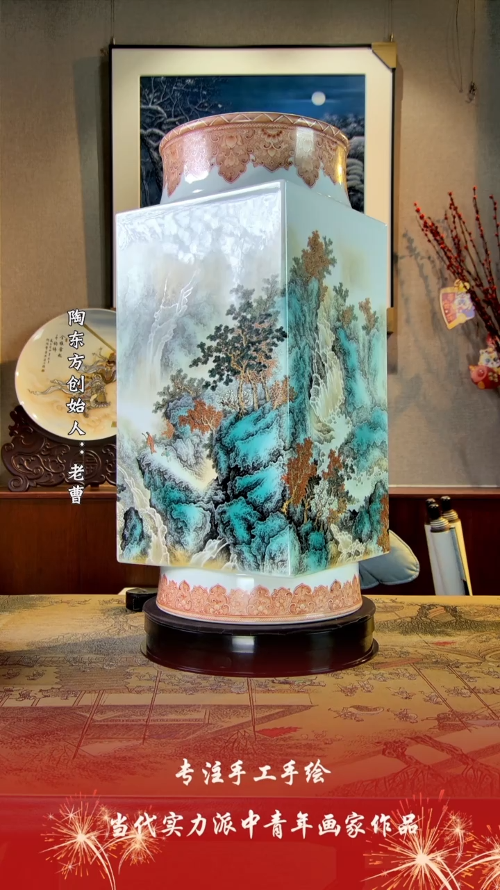 【闪购商品】其他景德镇陶东方陶瓷艺术作品花瓶瓷板画摆件
