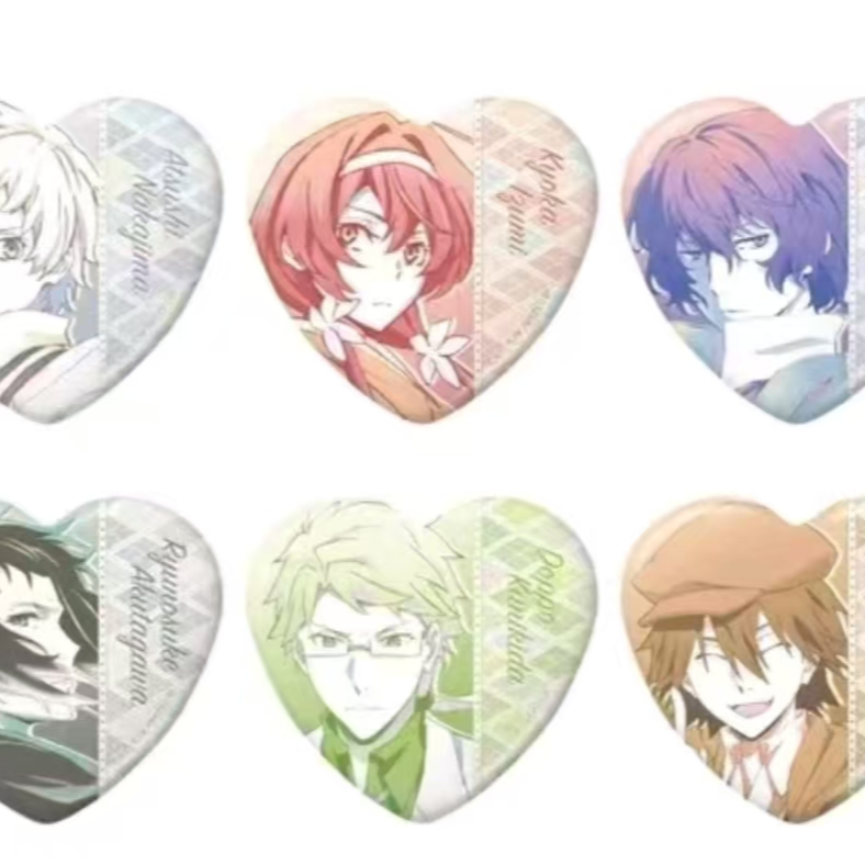 文豪盒配  AGF心形吧唧4弹 盲盒默认代拆 收藏潮玩