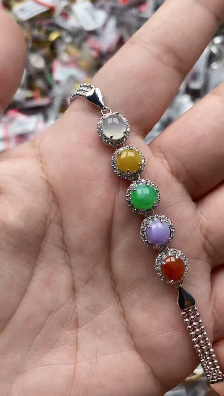 【闪购商品】翡翠戒指银S925镶嵌2222---8