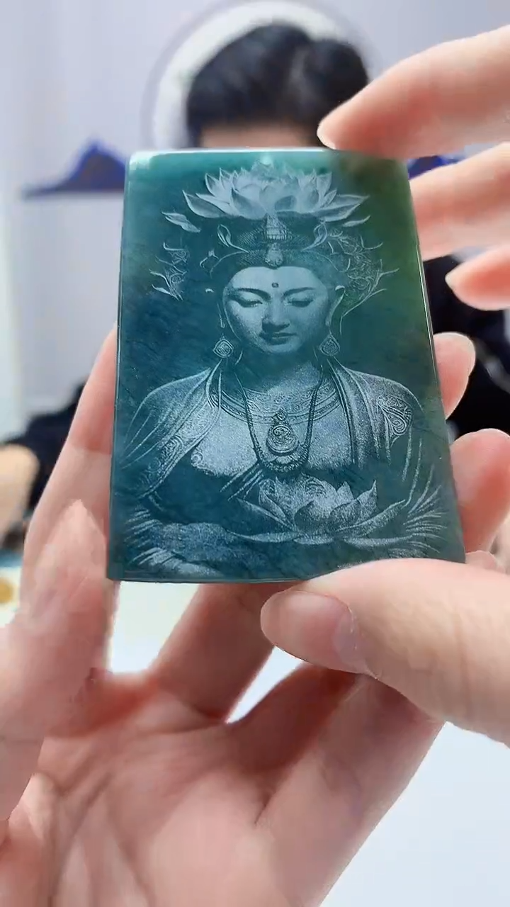 【闪购商品】定制翡翠未镶嵌4917zm-毛货挂件人物138