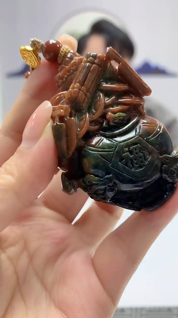 【闪购商品】定制翡翠未镶嵌5060ms-毛货挂件284