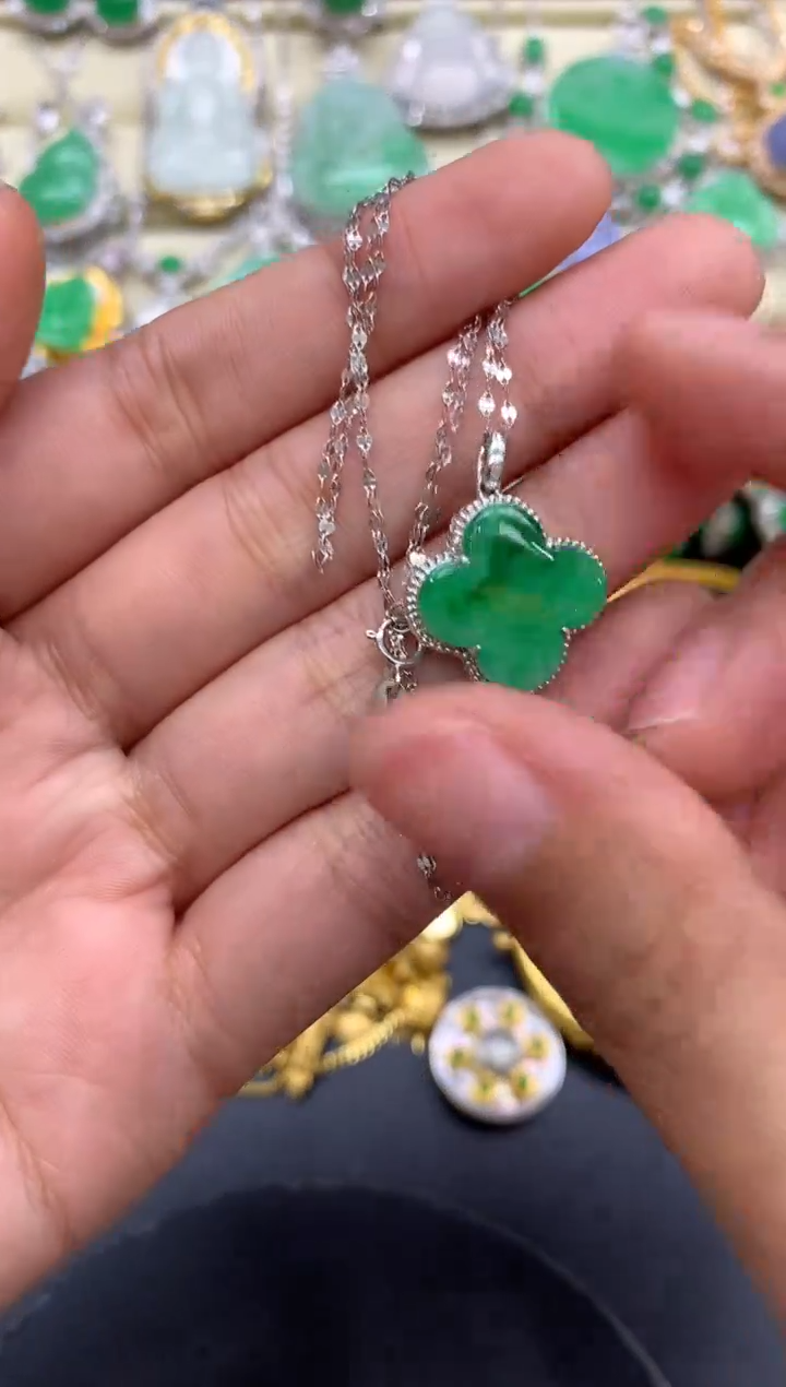 【闪购商品】翡翠颈饰18K金镶嵌309-中国好珍宝