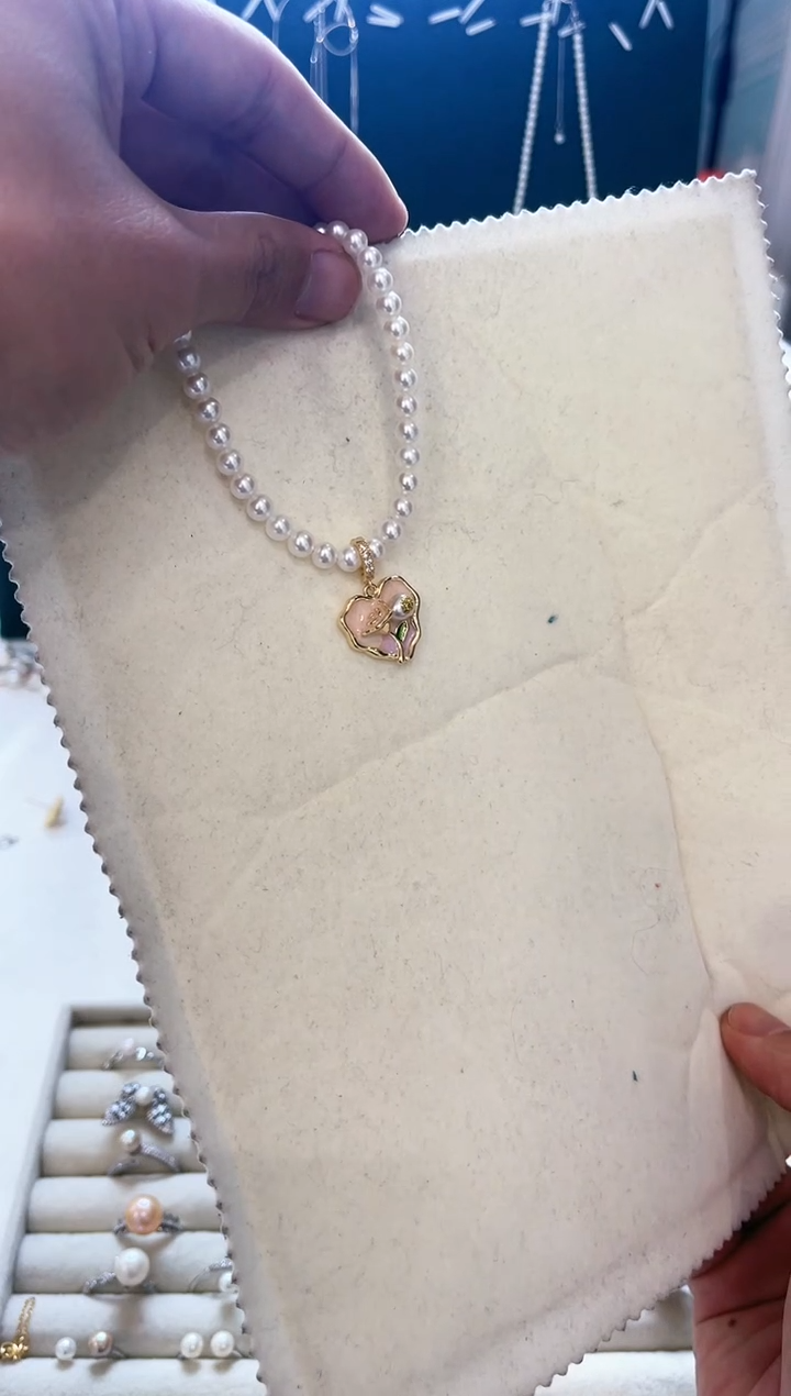 【闪购商品】淡水珍珠颈饰合金万能扣吊坠