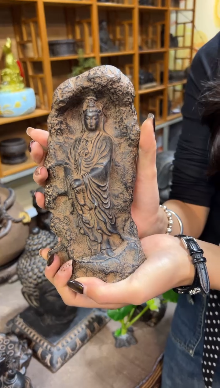 陶土【火山泥】普贤观音