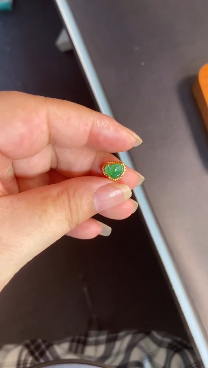 吊坠(不含链)银S925镶嵌翡翠1