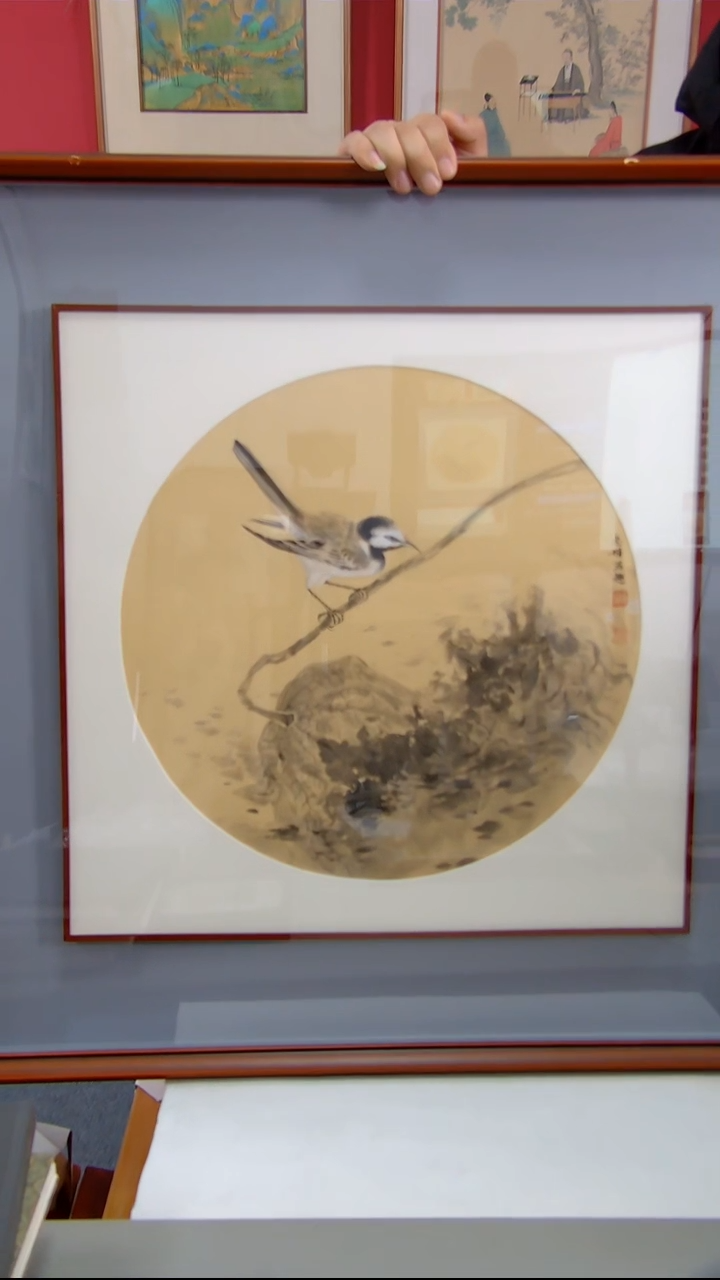 【闪购商品】国画苏慧娟《喜上枝头》装裱73*73