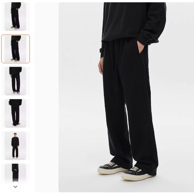 Z09-111107-CLI全面拼接抽绳设计时尚休闲裤