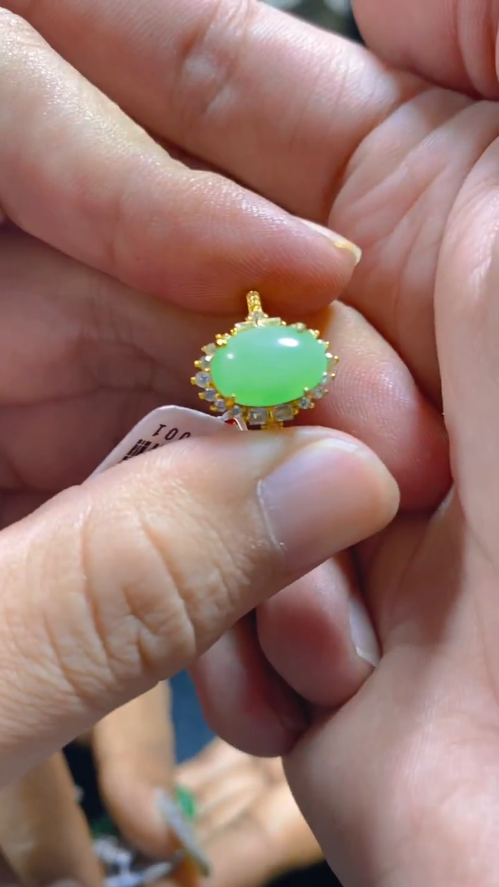 【闪购商品】翡翠戒指银S925镶嵌0715893223多样性发一