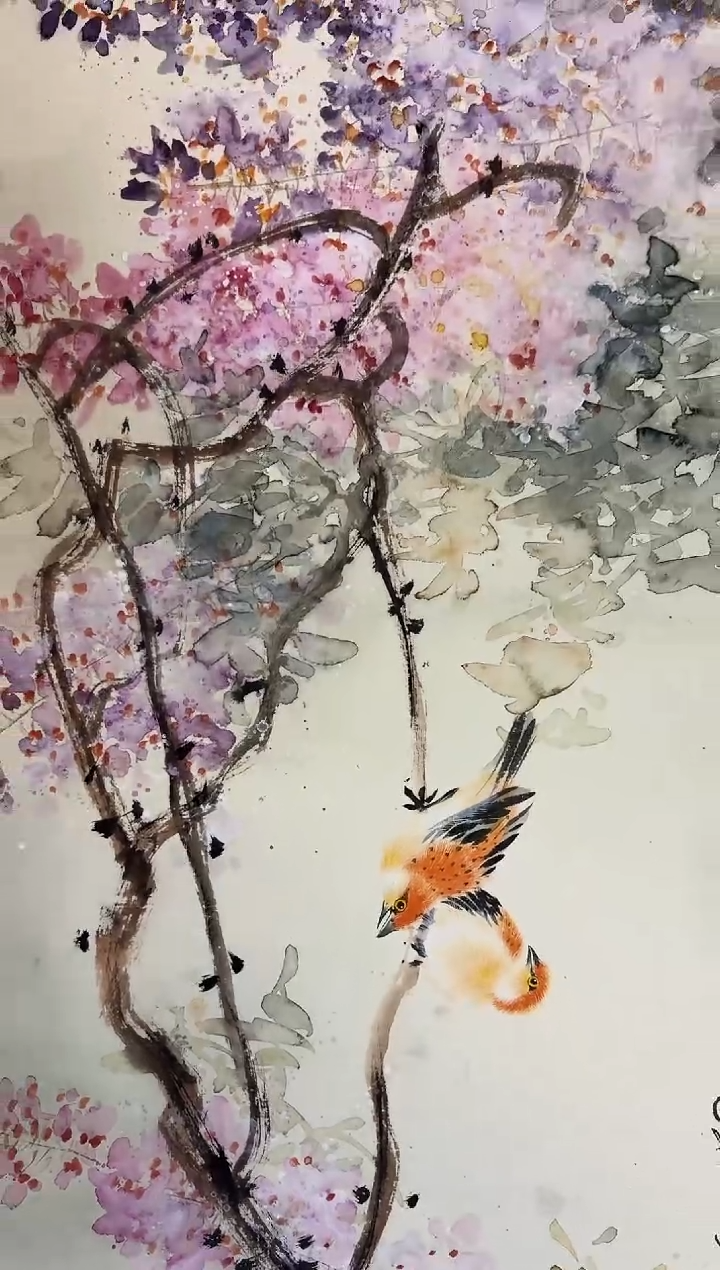 国画周建真老师绘画作品（鸟巢）8-26