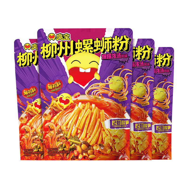 臭宝爆爆浓汤柳州螺蛳粉爆爆浓汤味 350g(350g*1袋)