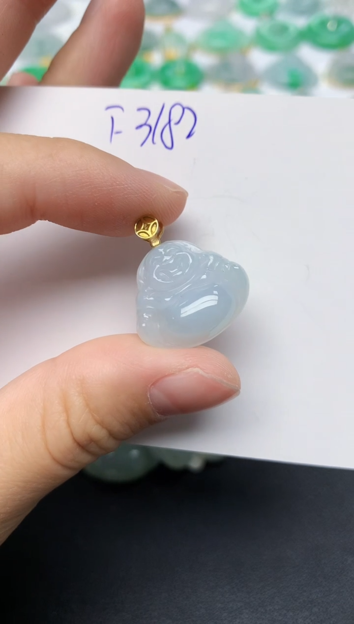 颈饰未镶嵌翡翠天然缅甸A货翡翠百元以上9元证书费自理