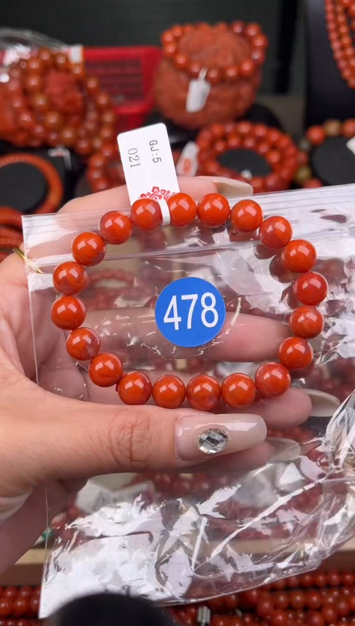 南红玛瑙未镶嵌珠宝奇石478-9+