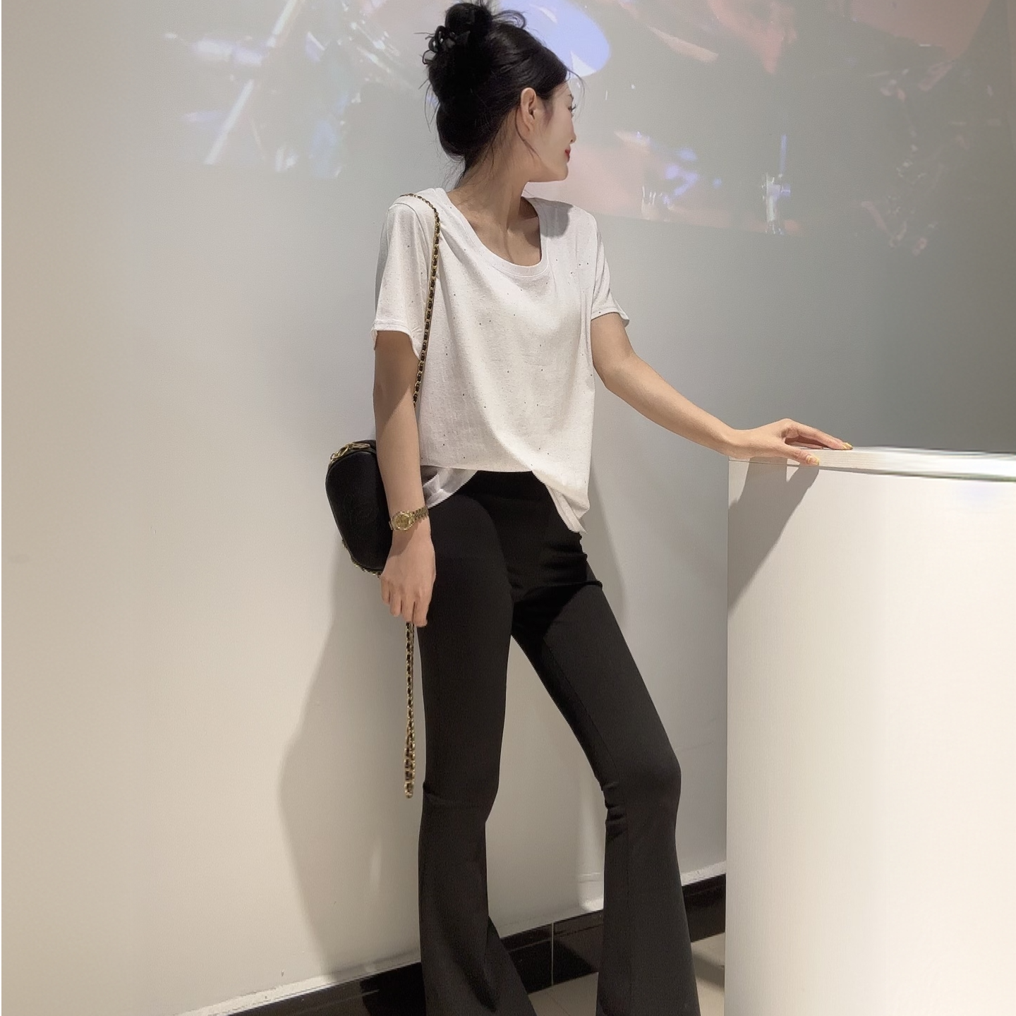 9951韩版超舒服显瘦显腿长瑜伽微喇裤