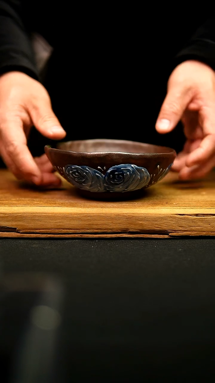 @@陶园瓷舍@@纯手工手绘@高温釉下彩