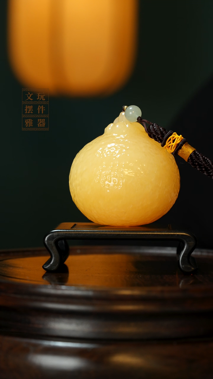 玉《大吉大利》手把件摆件