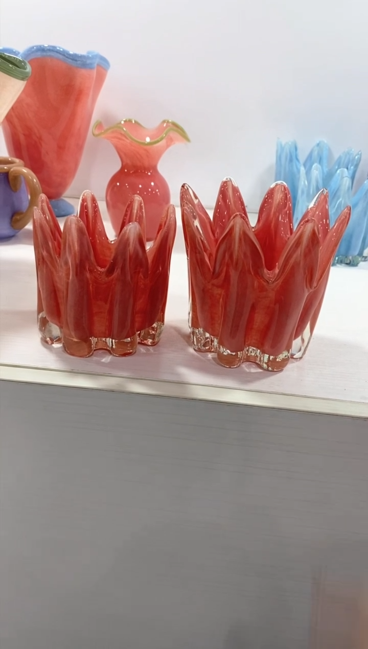 【闪购商品】琉璃慕忆家花瓶一对