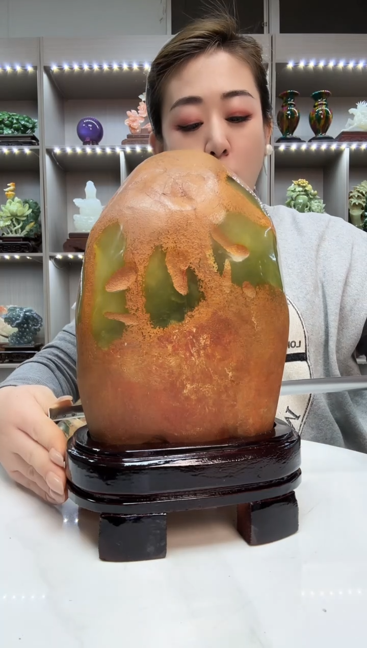 石材天然石材家居摆件办公室客厅玄关高档摆件