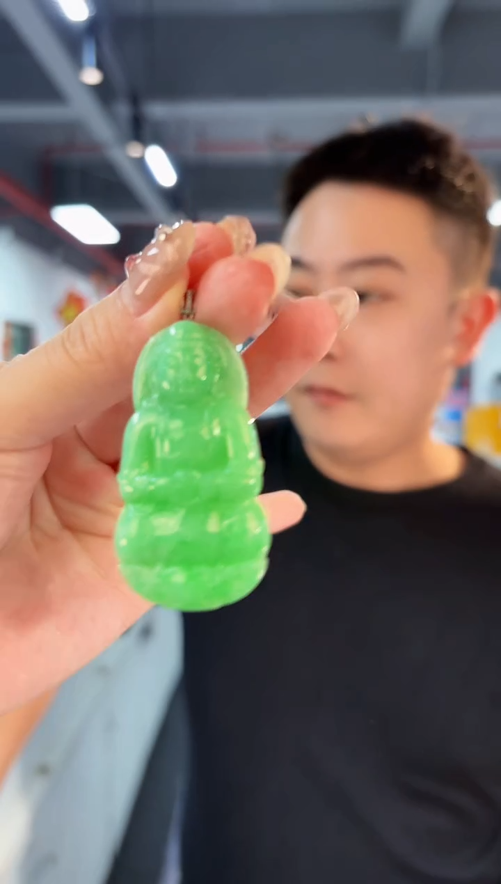 【闪购商品】翡翠颈饰18K金镶嵌缅料A货/支持复检/一件