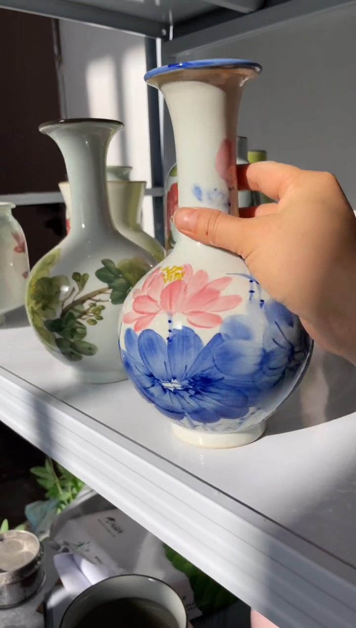 瓶陶景德镇手工绘画陶瓷