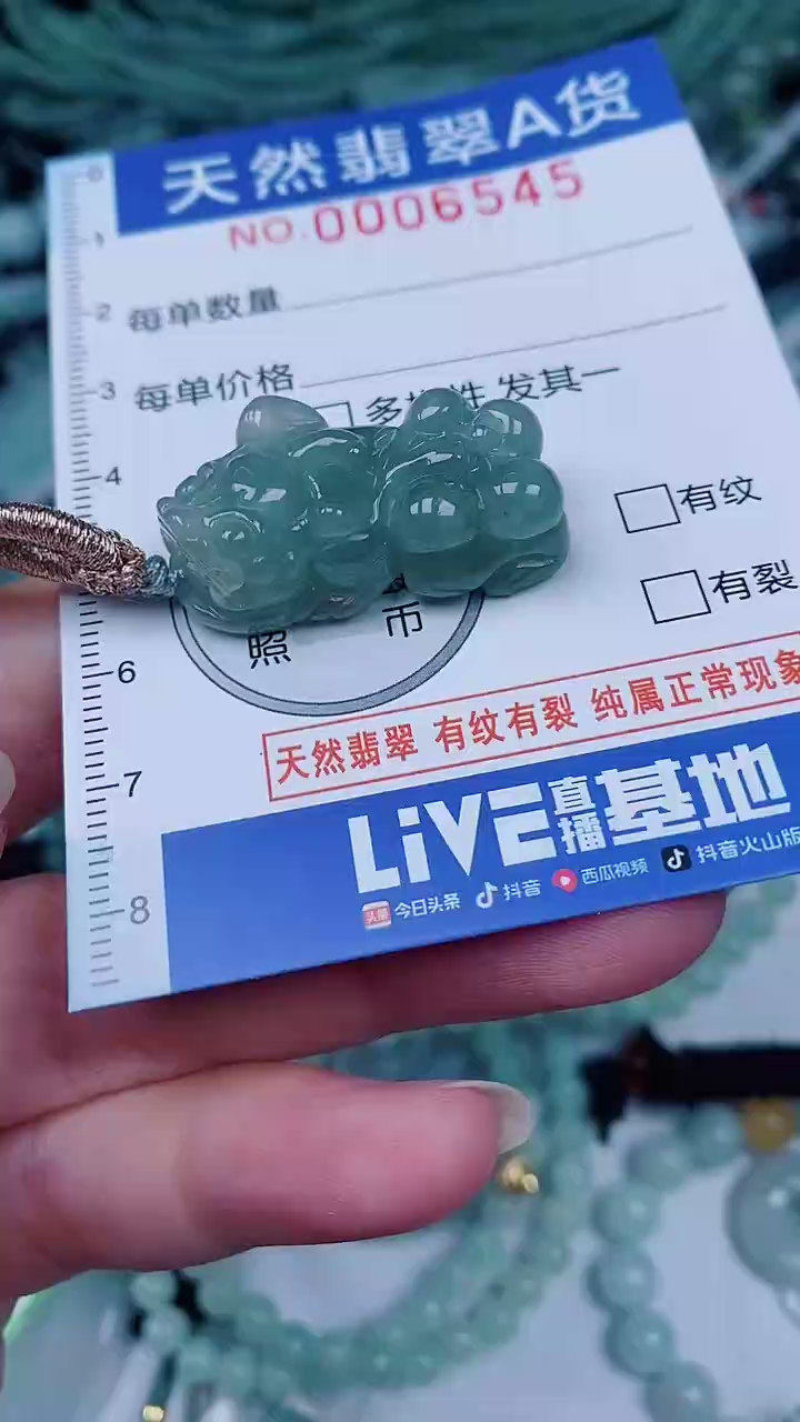 翡翠未镶嵌颈饰00006545
