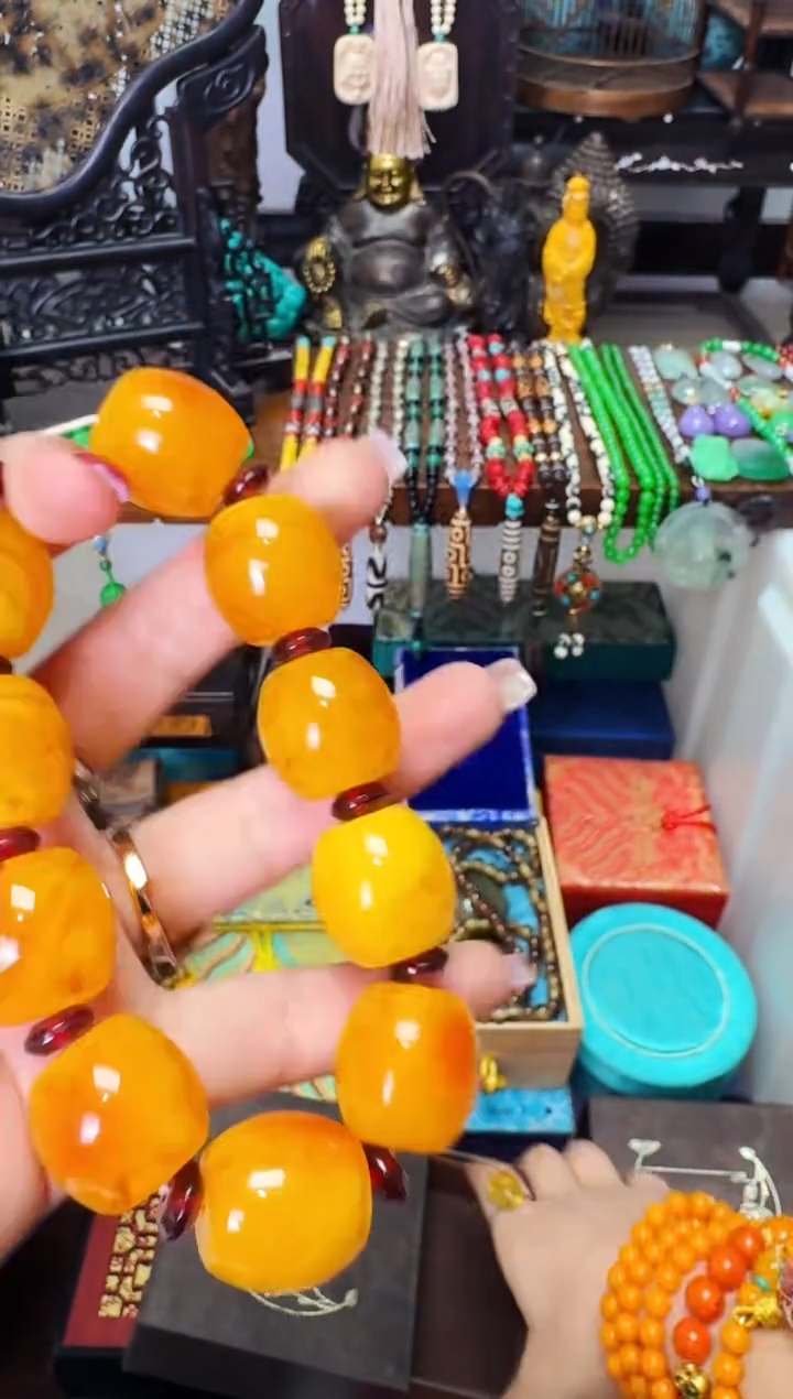 【闪购商品】琥珀颈饰未镶嵌老板娘推荐------------