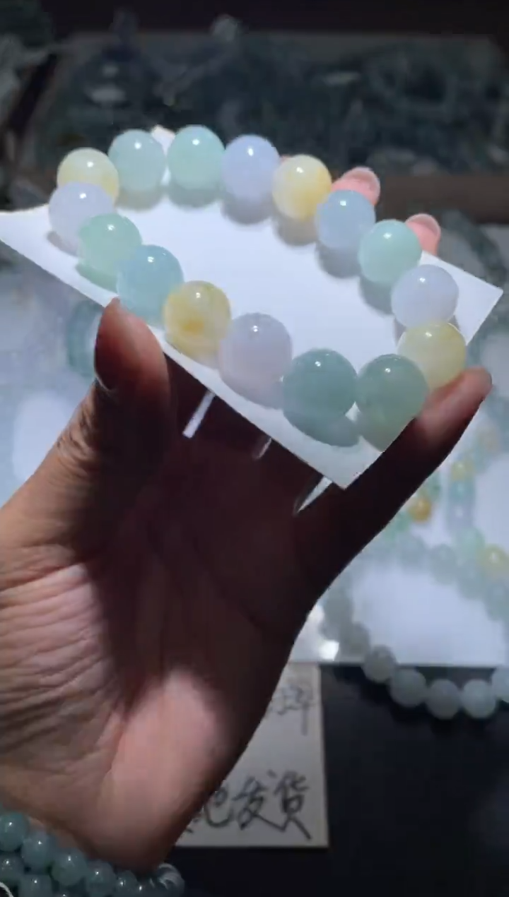 【闪购商品】定制翡翠未镶嵌翡翠手串