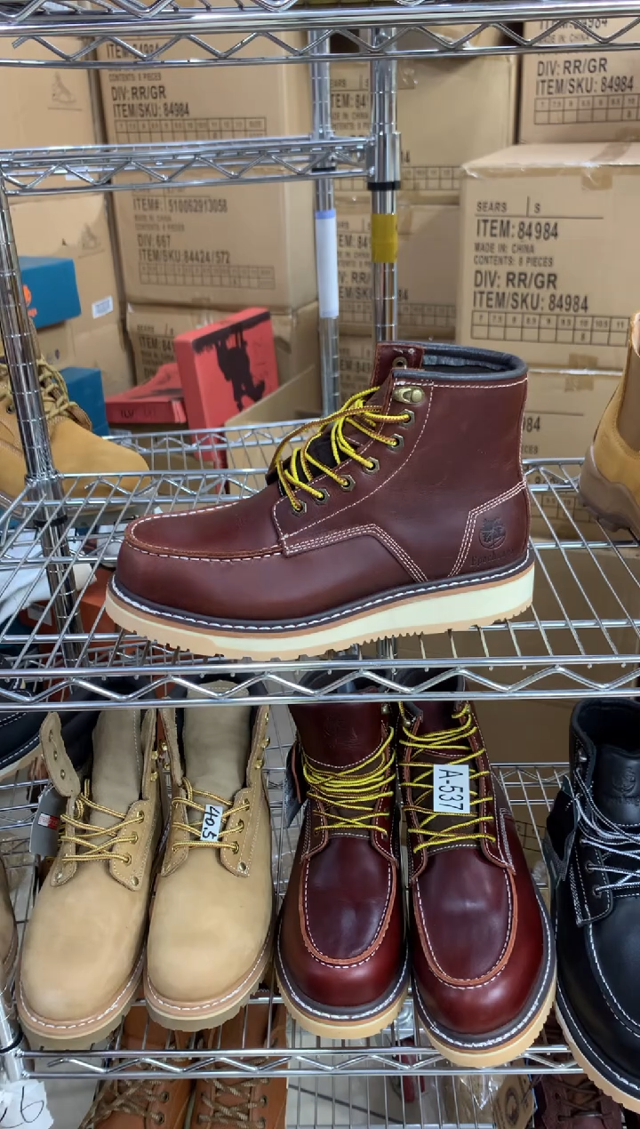 牛皮40码，576号，皮鞋码，红色875工装靴，默认微瑕