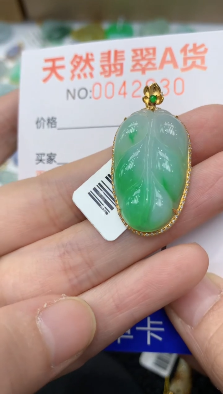 【闪购商品】翡翠颈饰18K金镶嵌11111111