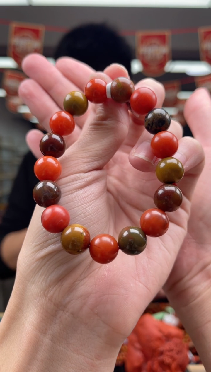 【闪购商品】南红玛瑙A19未镶嵌12mm包浆南红单圈-多样性发一件