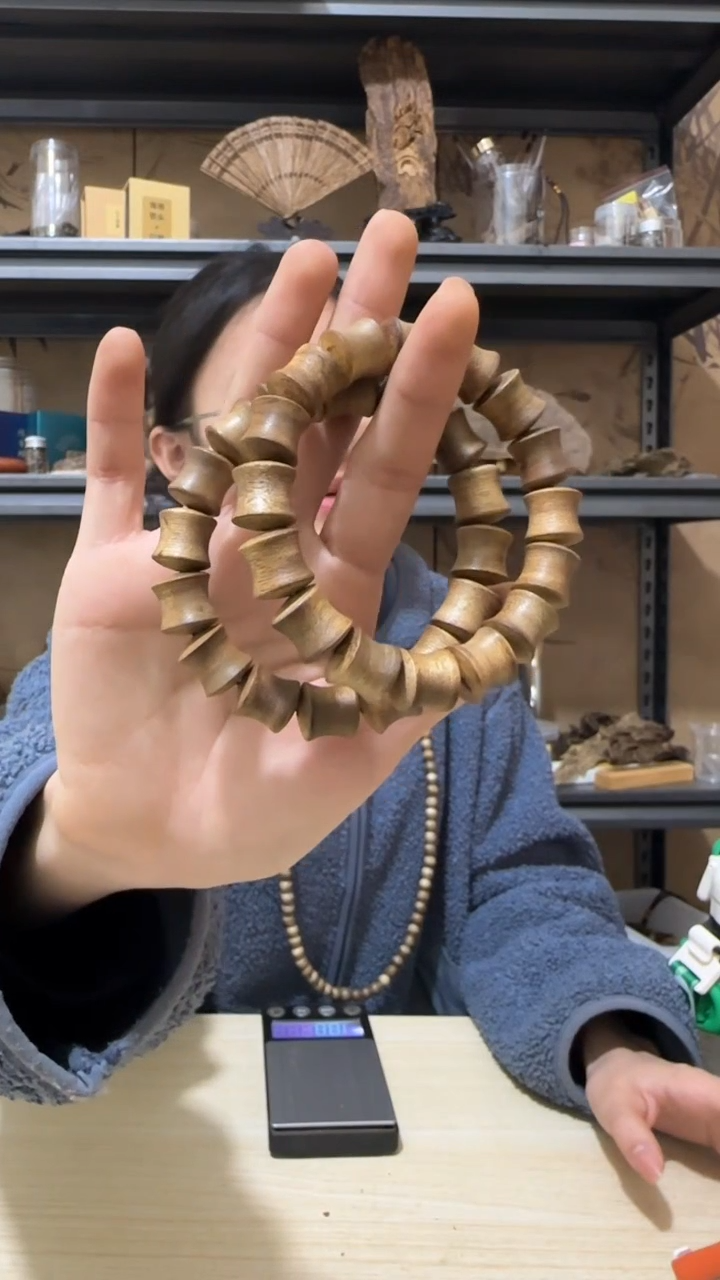 【闪购商品】沉香手串文莱竹节珠野料手串多样性发一条