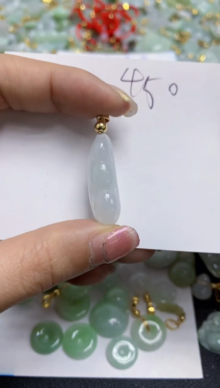 【闪购商品】翡翠颈饰合金天然翡翠A货