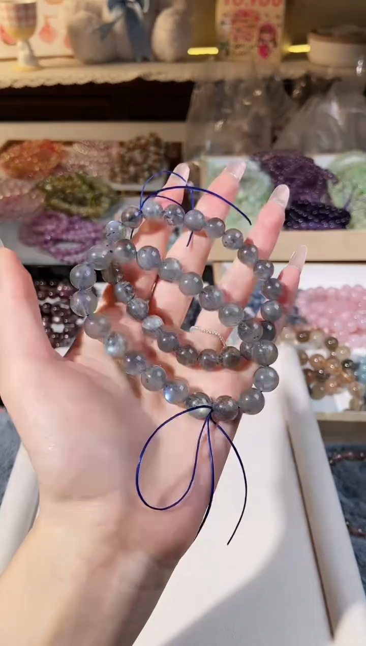 【闪购商品】水晶手串未镶嵌灰月光卡10