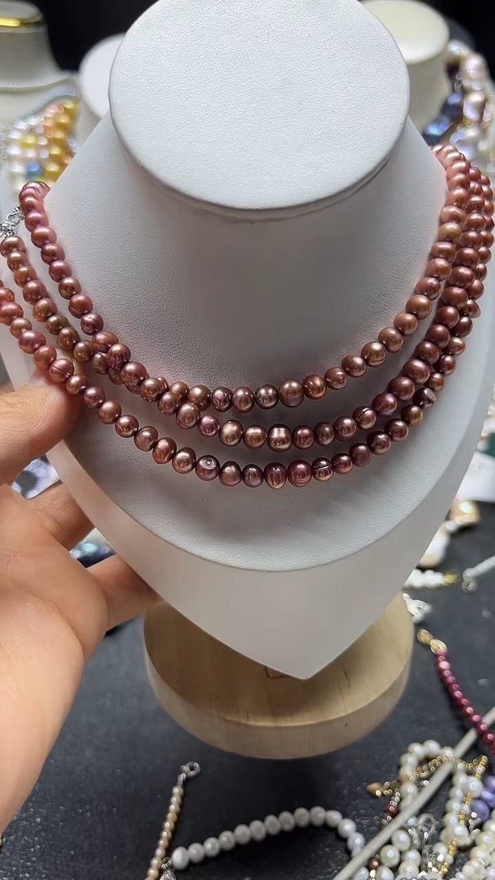 颈饰未镶嵌淡水珍珠多人