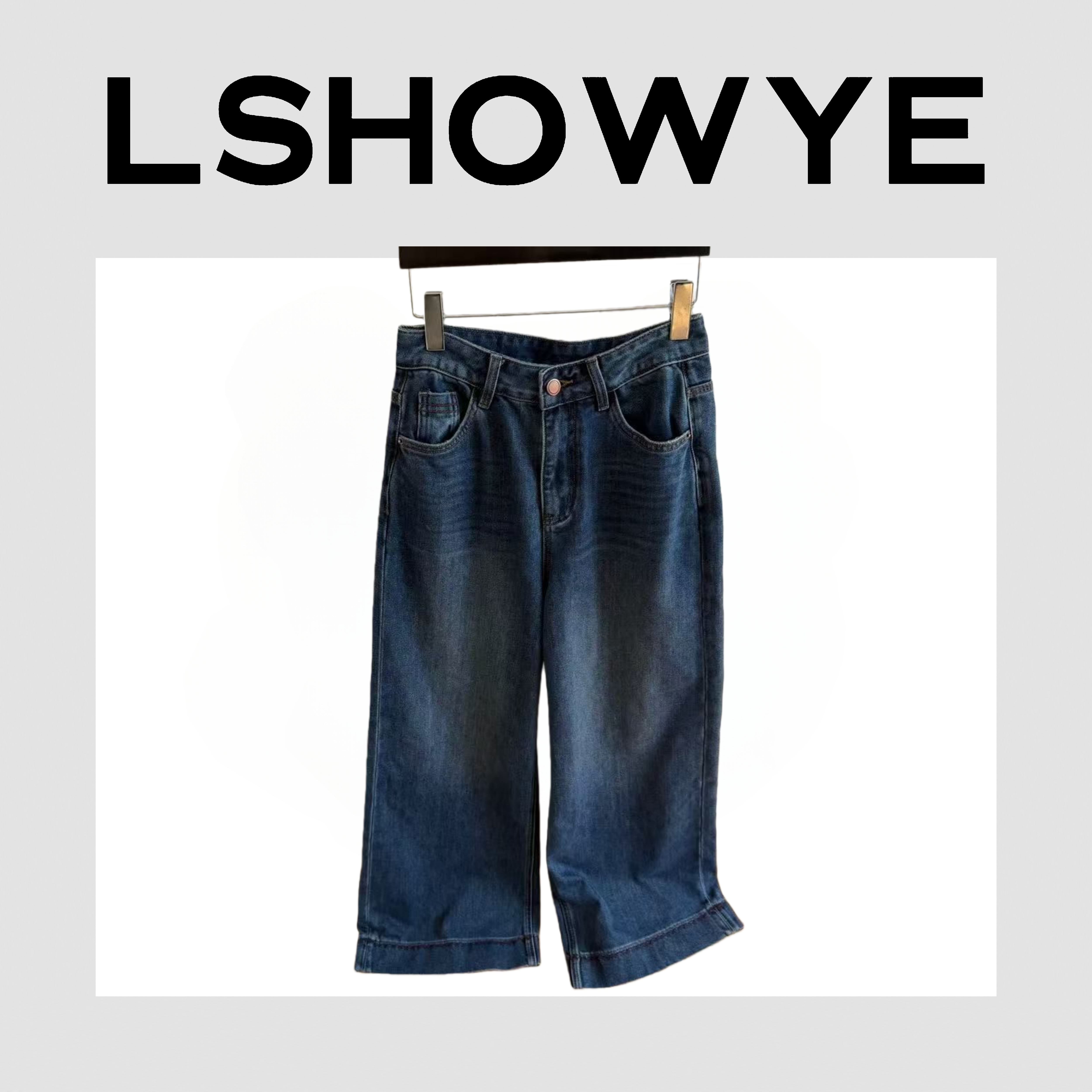 LSHOWYE｜红边车线磨毛牛仔裤bk19