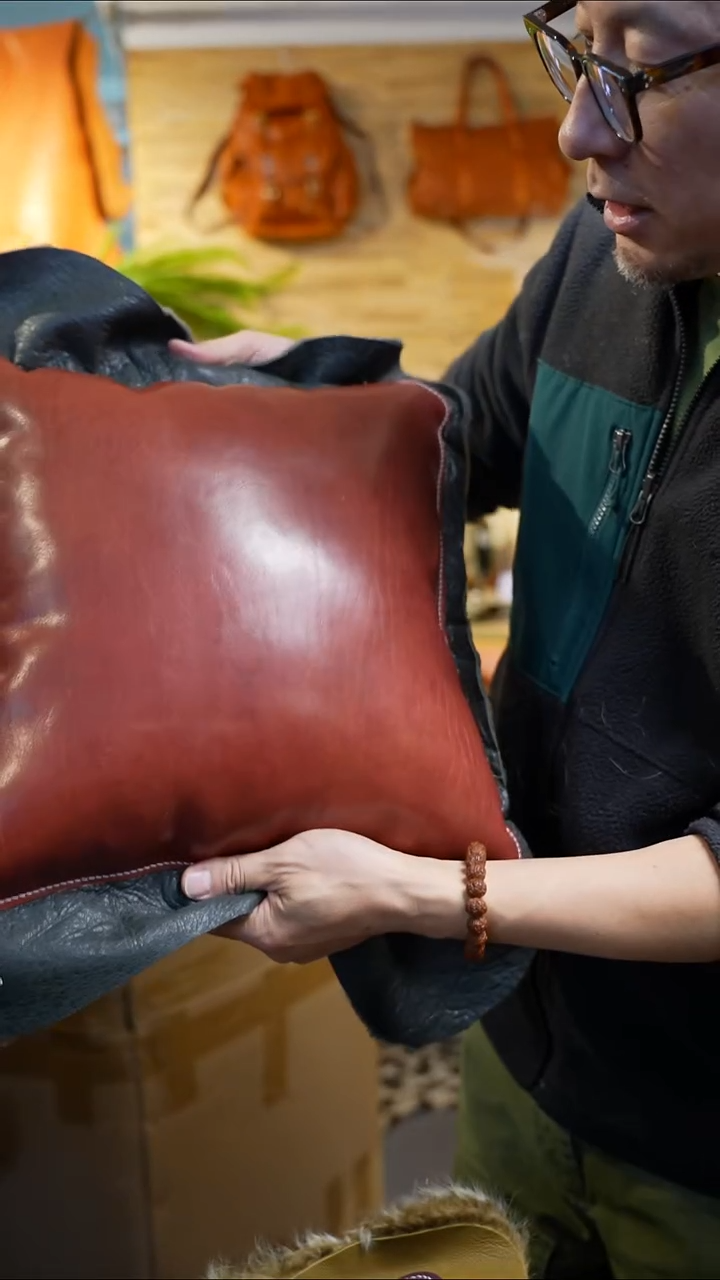 牛皮（革）真皮靠垫 29号